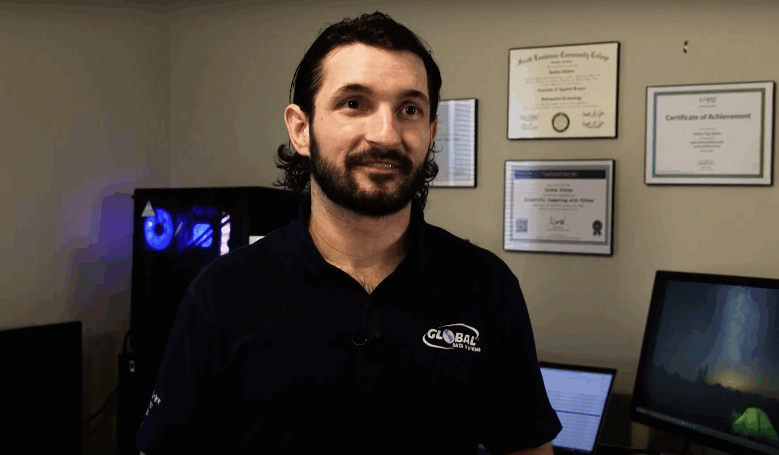 screenshot of veteran Josh from video